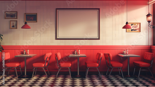 Retro American diner