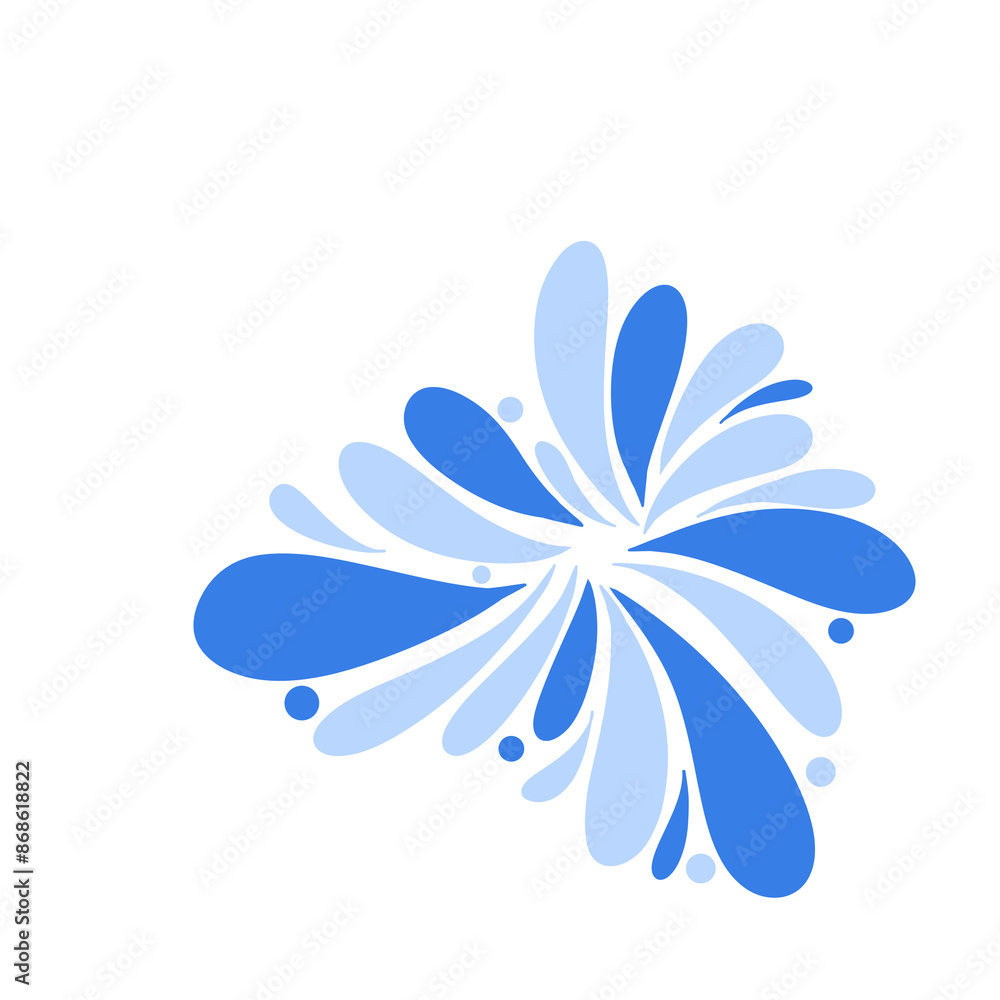 Fototapeta premium Water splash illustration