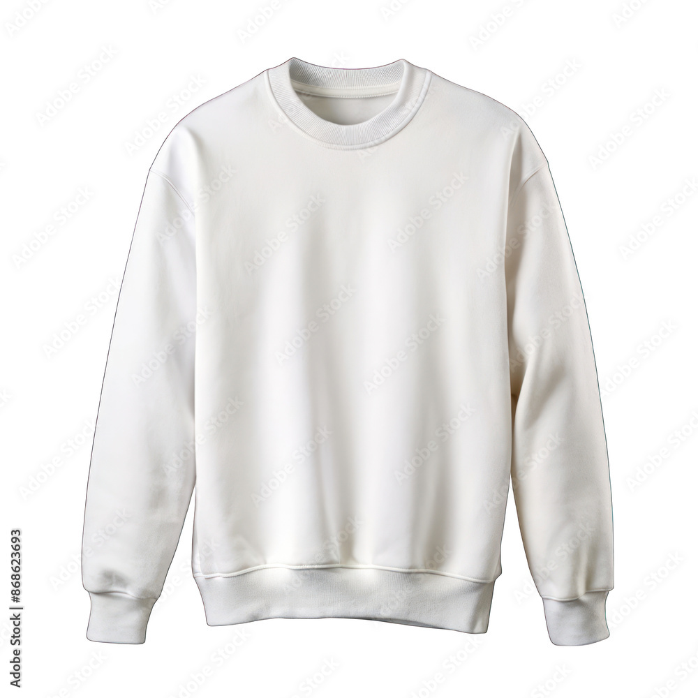 White sweatshirt Isolated on transparent background White sweatshirt Isolated on transparent background