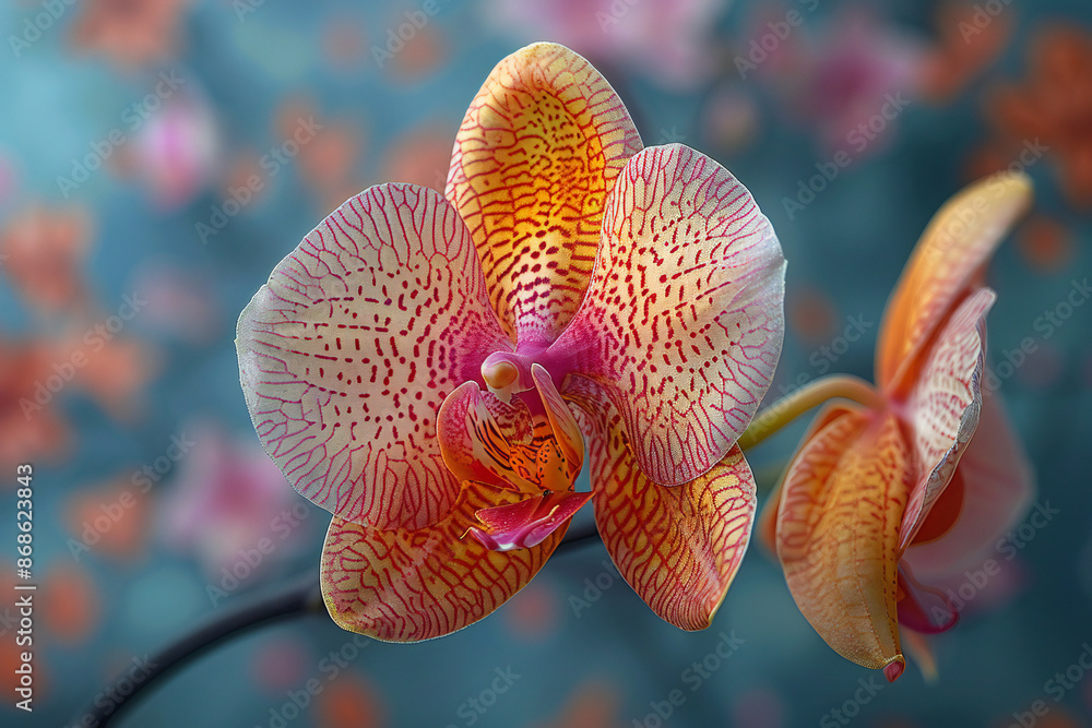 Orchid Flower Blooming in Garden Orchid Flower Blooming in Garden