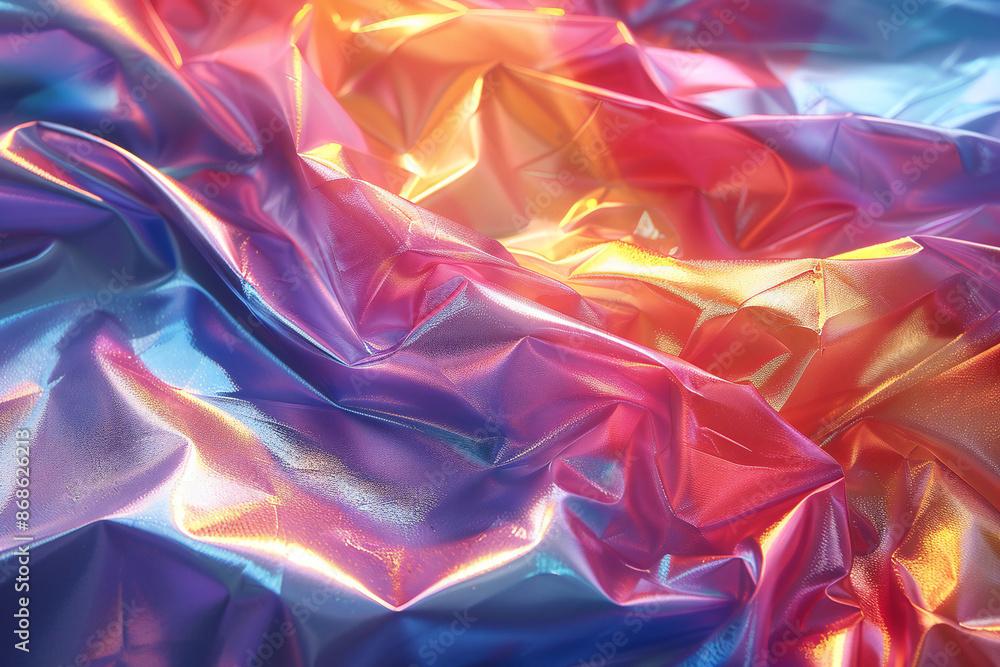 Holographic Rainbow Foil Background Holographic Rainbow Foil Background