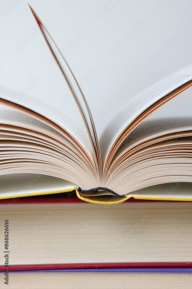 open book isolated on white background open book isolated on white background