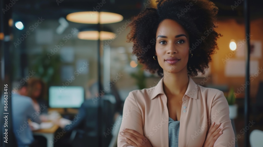 Confident businesswoman leading a marketing workshop in an office boardroom Confident businesswoman leading a marketing workshop in an office boardroom