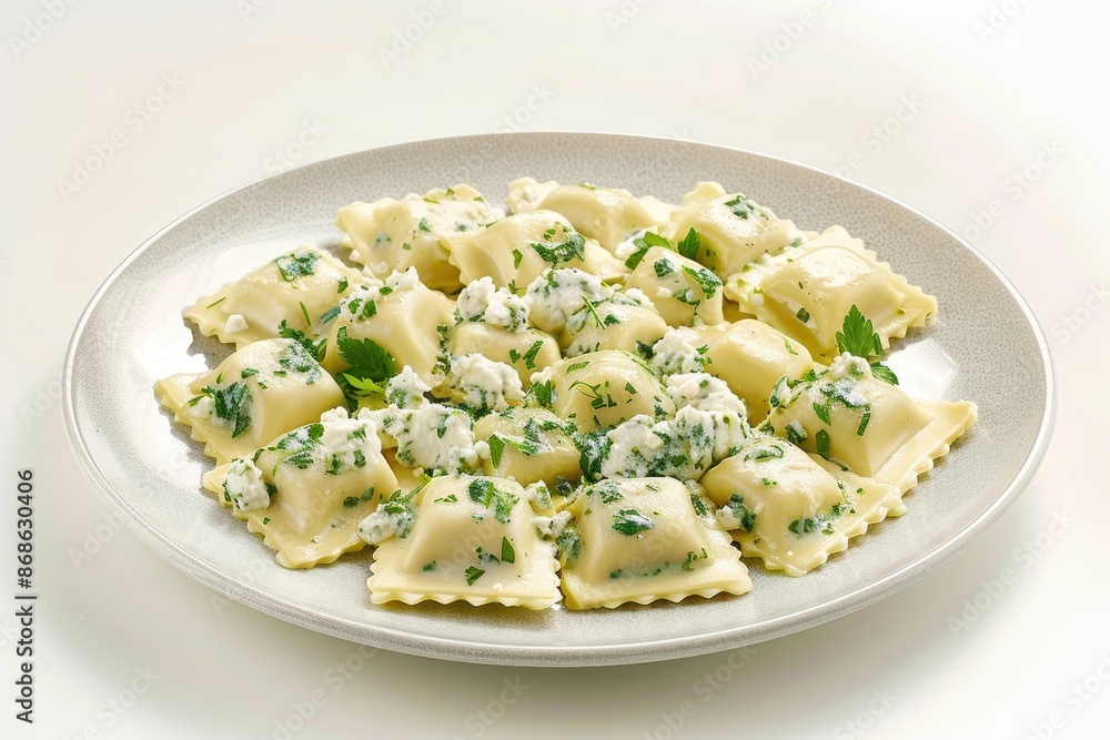 Fresh Herb and Cheese Ravioli Filling with Velvety Goat Cheese Fresh Herb and Cheese Ravioli Filling with Velvety Goat Cheese