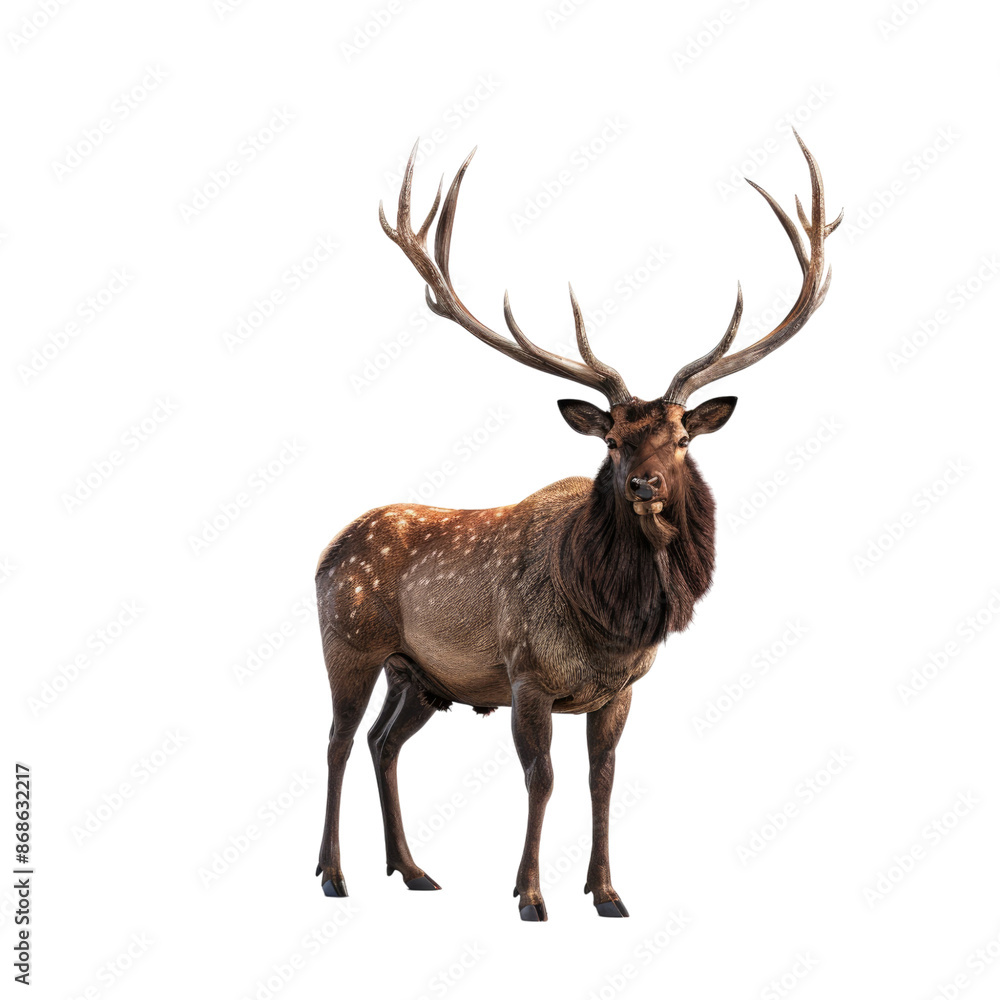 Photo of Elk isolated on transparent background Photo of Elk isolated on transparent background