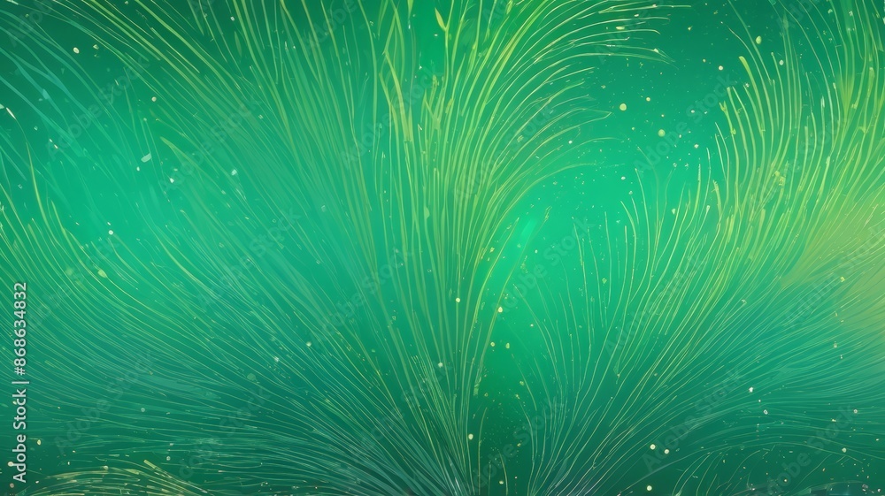 Obraz premium Abstract Green Nature Plants and Flower Background. Luxury Nature Background. Floral pattern.