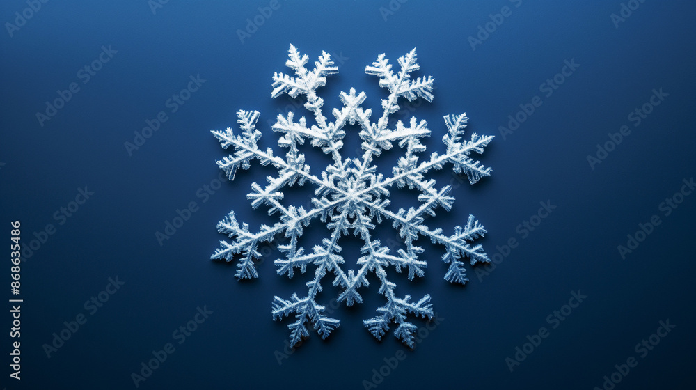Snowflake on blue background Snowflake on blue background