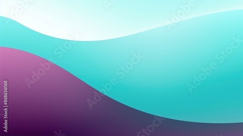 Abstract wavy gradient background in aqua, teal, and purple shades. Perfect for modern design, presentations, or digital art projects.