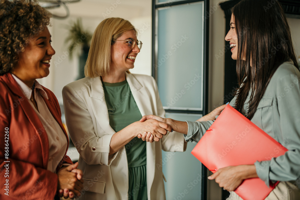 Business executives meeting at a networking event Business executives meeting at a networking event