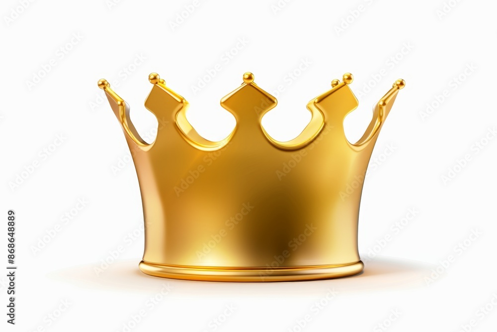 Crown icon, king symbol, 3d realistic princess sign, queen, royal emblem, royalty, crown isolated Crown icon, king symbol, 3d realistic princess sign, queen, royal emblem, royalty, crown isolated