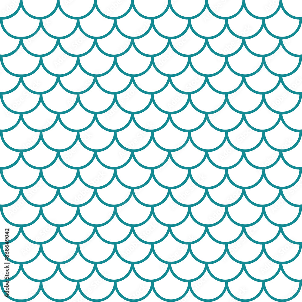 Mermaid Fish Scale Pattern Illustration Mermaid Fish Scale Pattern Illustration