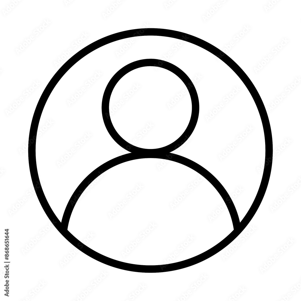 User profile icon with simple and modern design User profile icon with simple and modern design