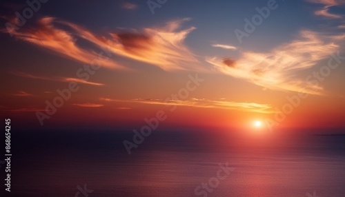 sunset cleanly sky simple background © Nayeli