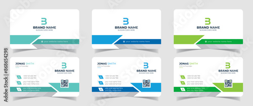 Modern and simple business card design, creative modern name card and office card template.