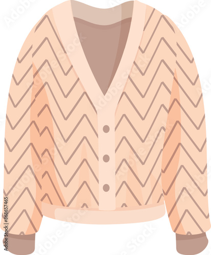 Pink cardigan with a chevron pattern, perfect for staying warm and fashionable during the colder months