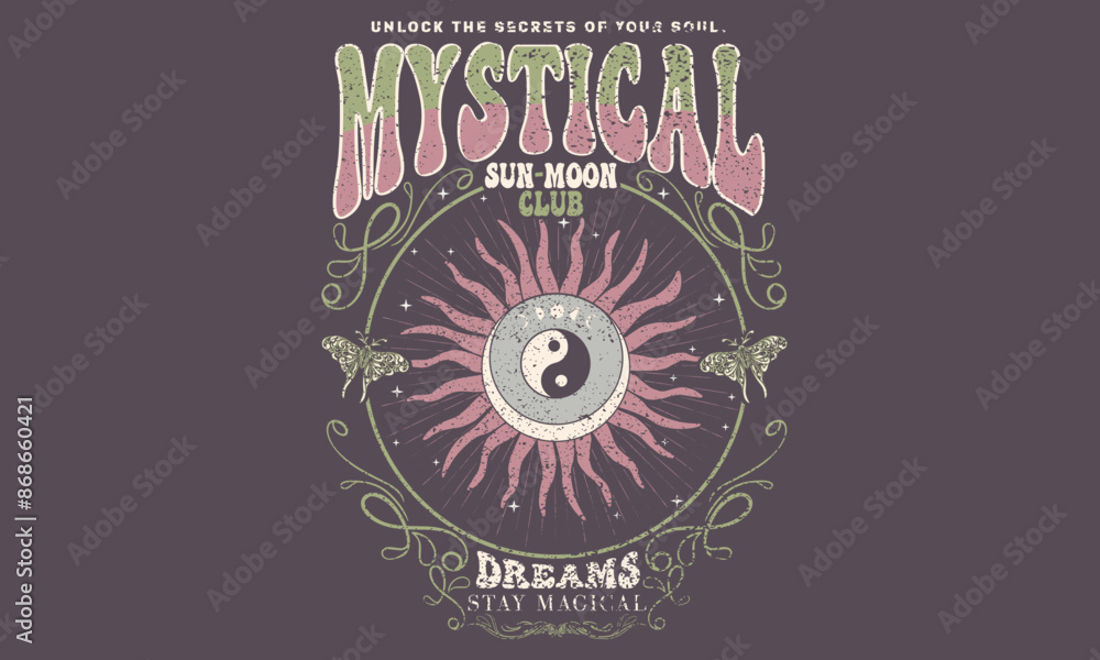 Stay magical. Good things are coming. good vibes. Mystical dreams artwork for t shirt print, poster, sticker, background and other uses. Stay magical. Good things are coming. good vibes. Mystical dreams artwork for t shirt print, poster, sticker, background and other uses.