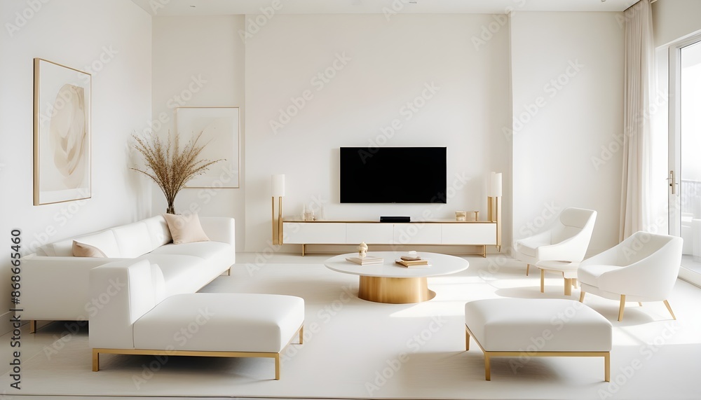 Photo interior modern design room 3d illustration Photo interior modern design room 3d illustration