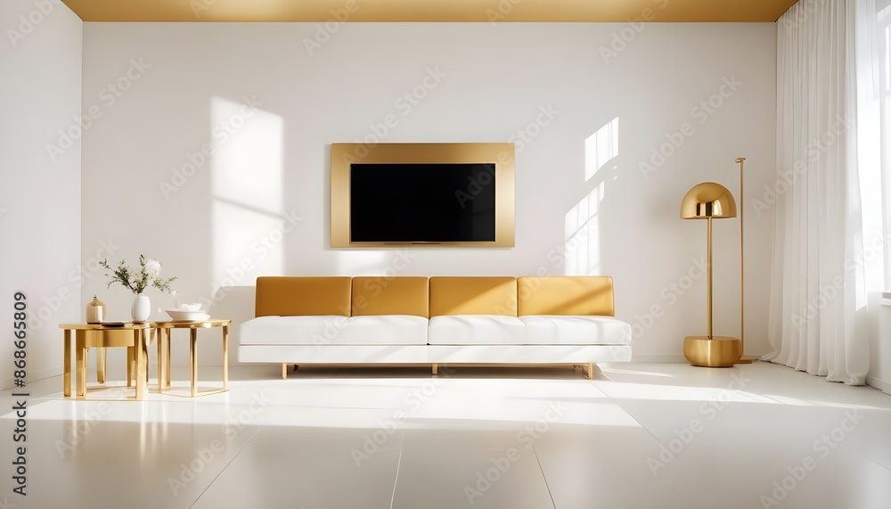 Photo interior modern design room 3d illustration Photo interior modern design room 3d illustration