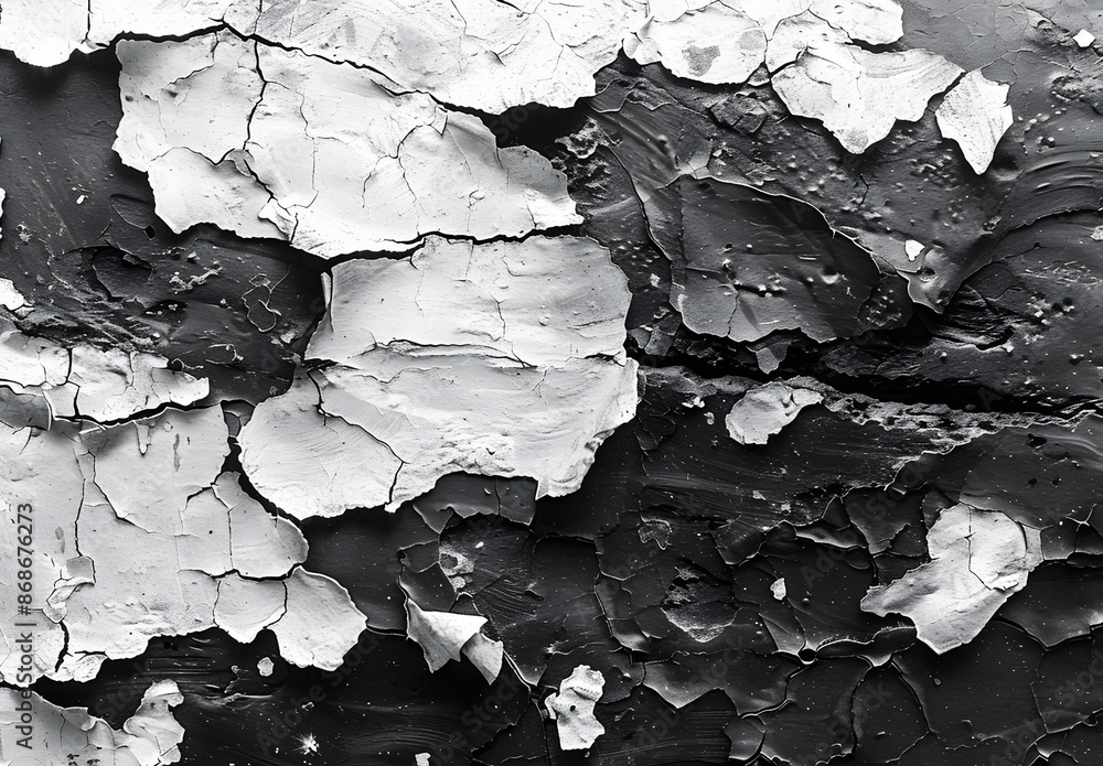 Obraz premium Abstract Peeling Paint Texture: Weathered and Distressed Surface Art