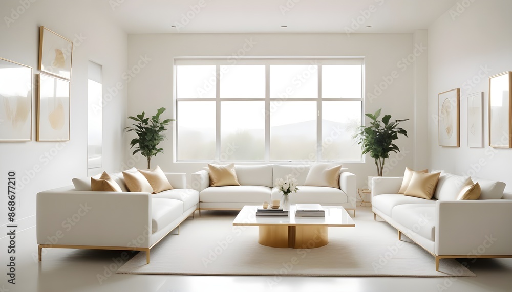 Photo interior modern design room 3d illustration Photo interior modern design room 3d illustration