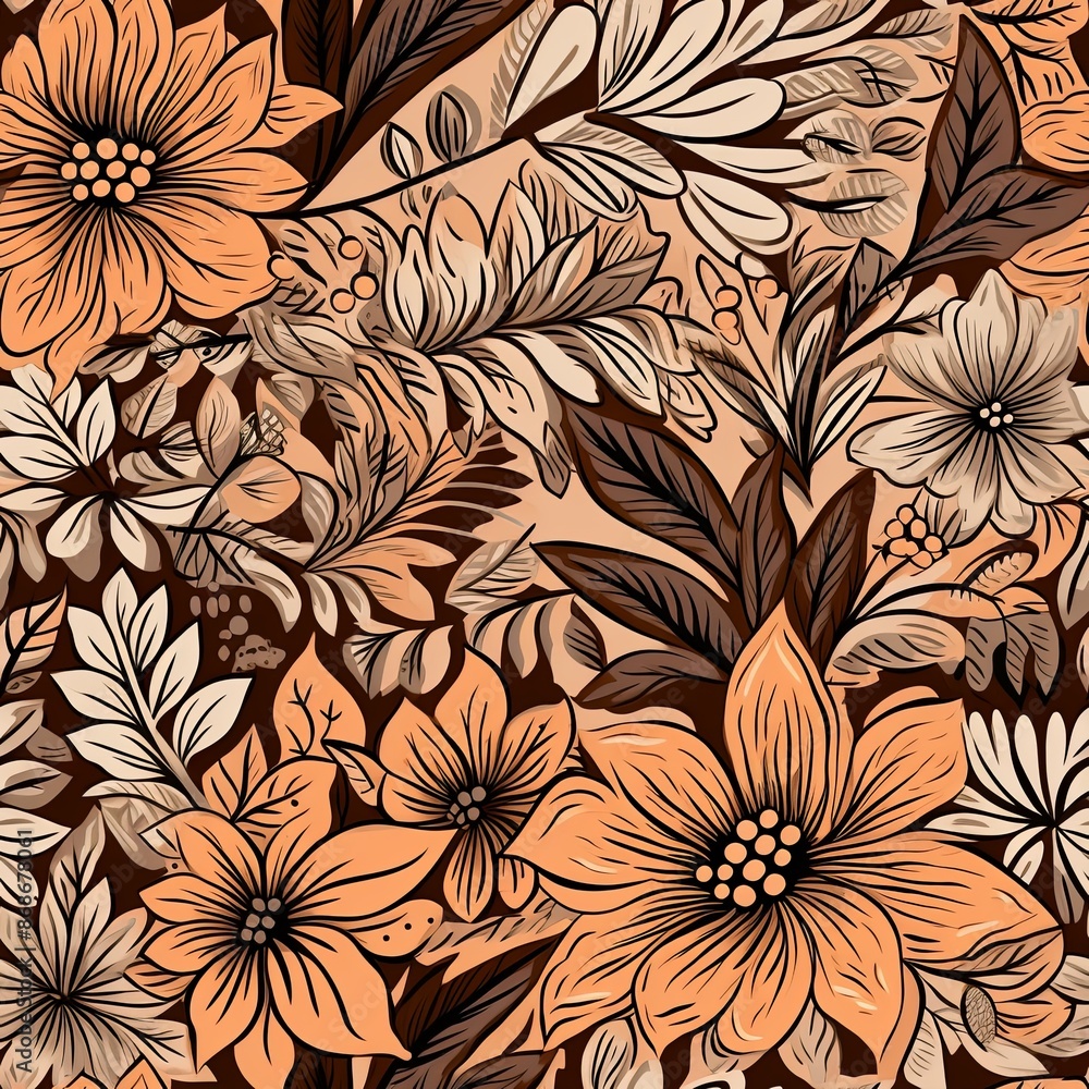 abstract seamless floral pattern abstract seamless floral pattern