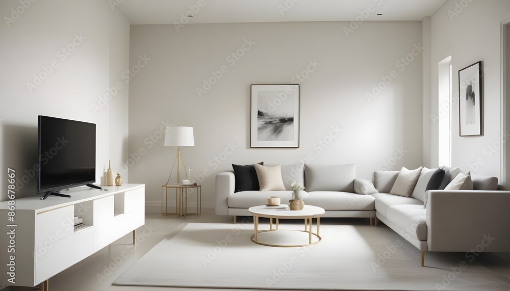 Photo interior modern design room 3d illustration Photo interior modern design room 3d illustration