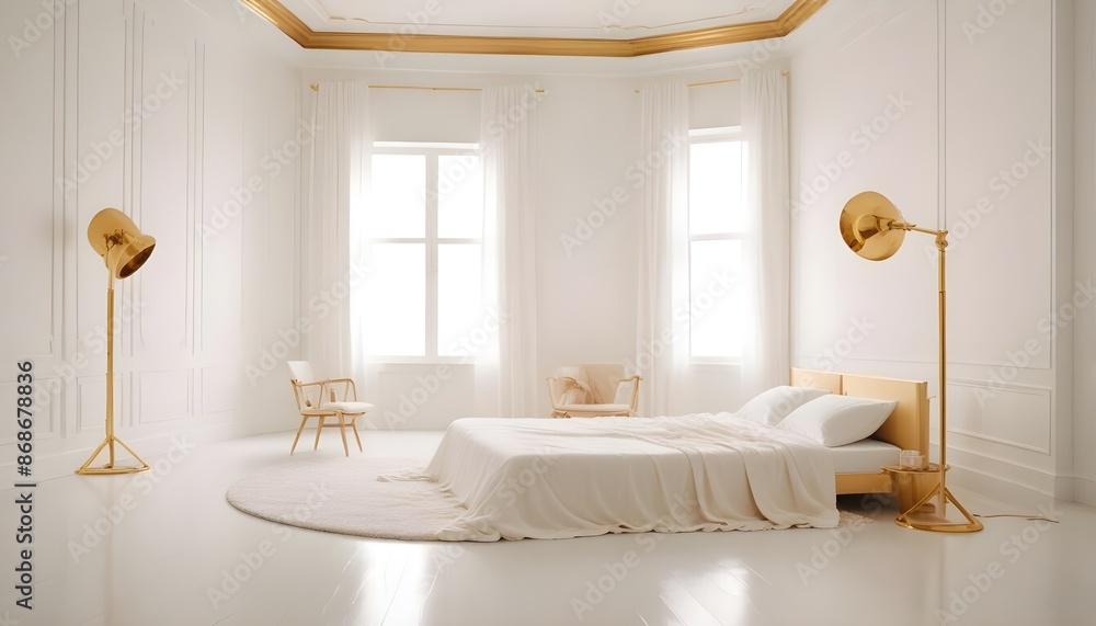 Photo interior modern design room 3d illustration Photo interior modern design room 3d illustration