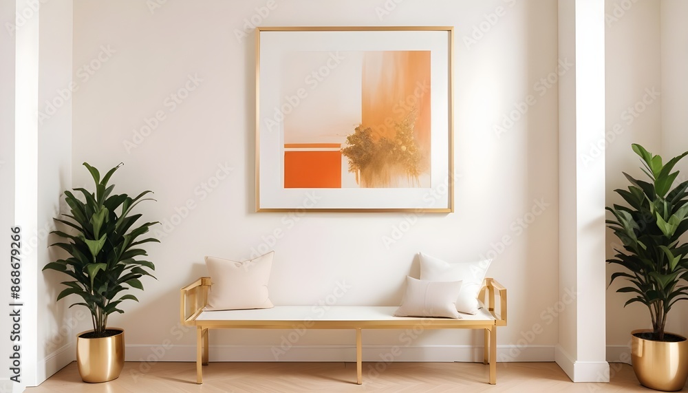 Photo interior modern design room 3d illustration Photo interior modern design room 3d illustration