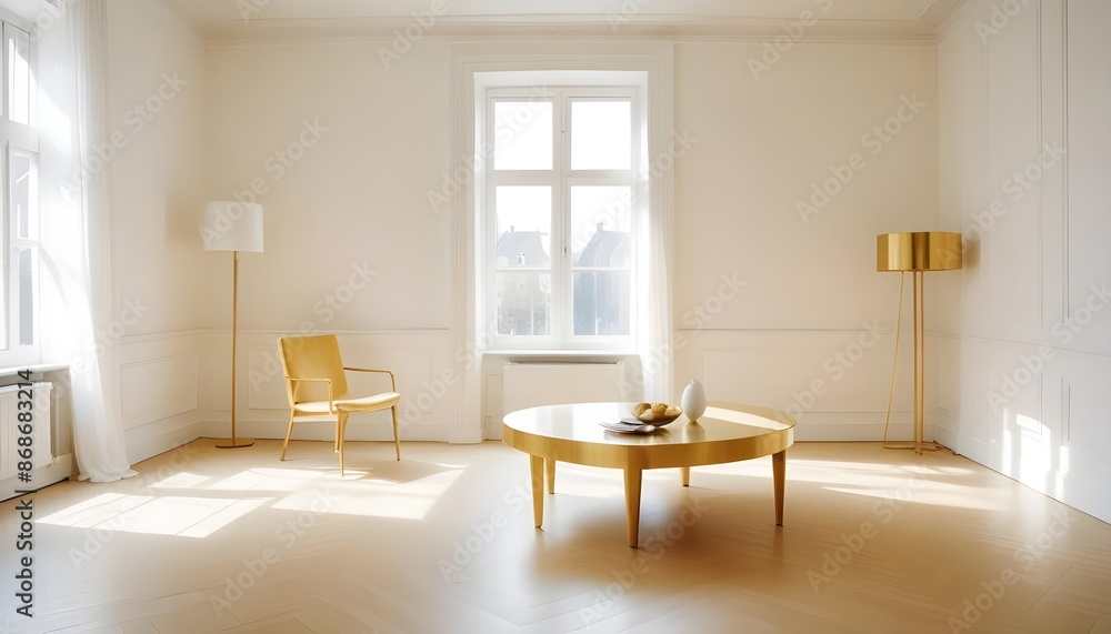 Fototapeta premium Photo interior modern design room 3d illustration