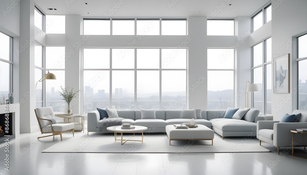 Photo interior modern design room 3d illustration Photo interior modern design room 3d illustration