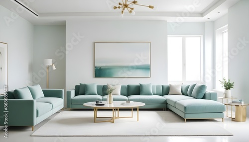 Wallpaper Mural Photo interior modern design room 3d illustration Torontodigital.ca