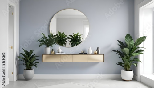 Photo interior modern design room 3d illustration