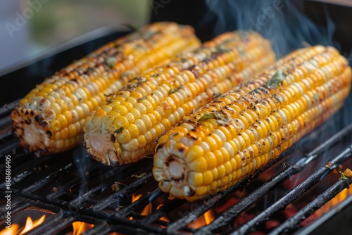 Grilled Corn on the Cob with Smoky Flavors