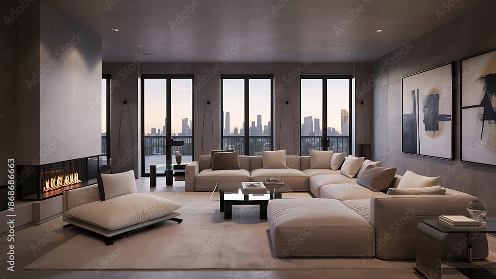 Fototapeta premium New Modern Living Room