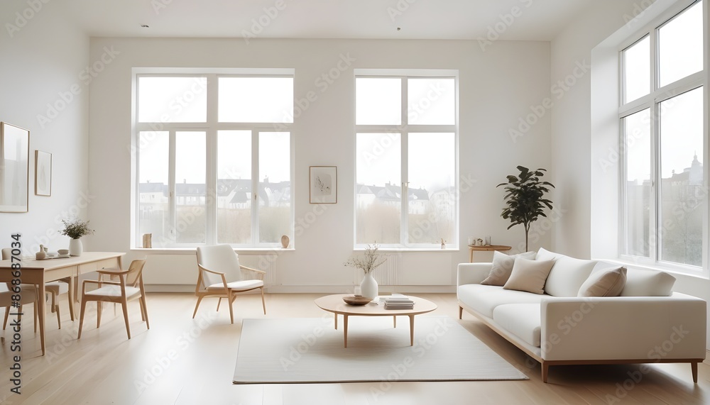 Fototapeta premium Photo interior modern design room 3d illustration