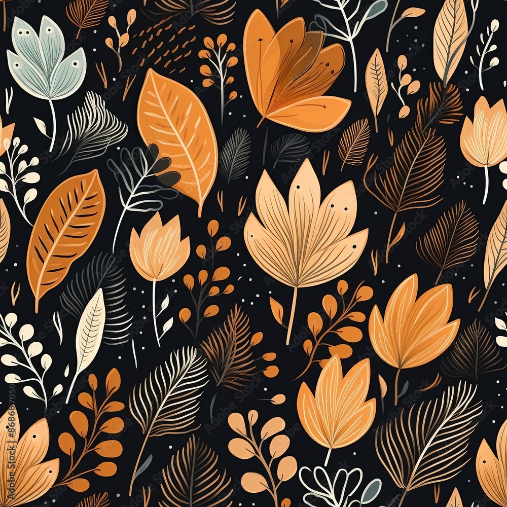 abstract seamless floral pattern abstract seamless floral pattern