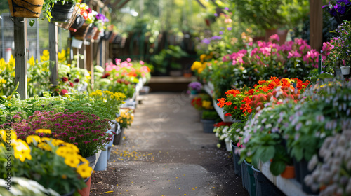 Wallpaper Mural ourtdoor stands of a flower shop for gardeners Torontodigital.ca