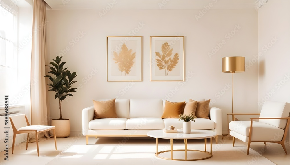 Photo interior modern design room 3d illustration Photo interior modern design room 3d illustration