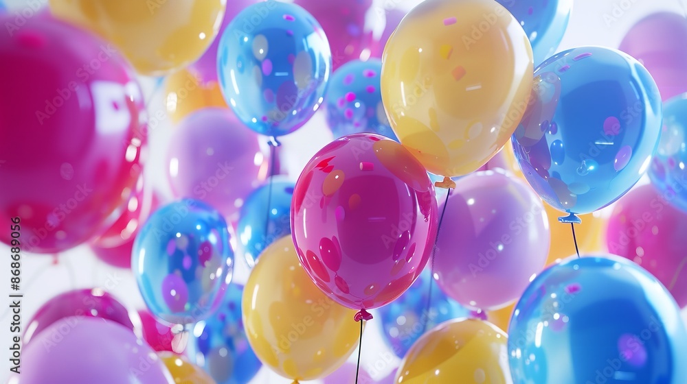 Multicolor Balloons in Summer Holidays. Generative AI
Multicolor Balloons in Summer Holidays. Generative AI