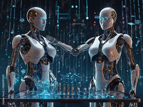 Futuristic Humanoid robot