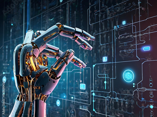 Futuristic Humanoid robot