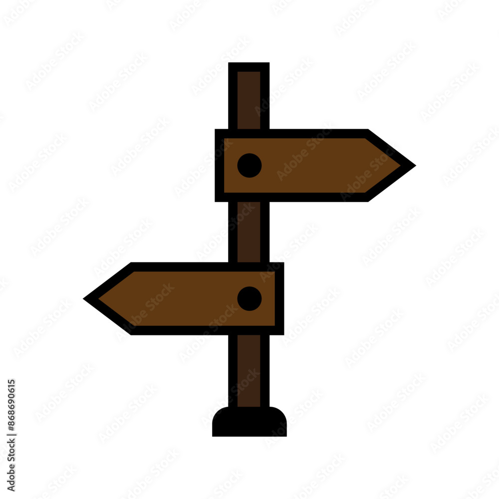 direction road sign post with arrow. direction road sign post with arrow.