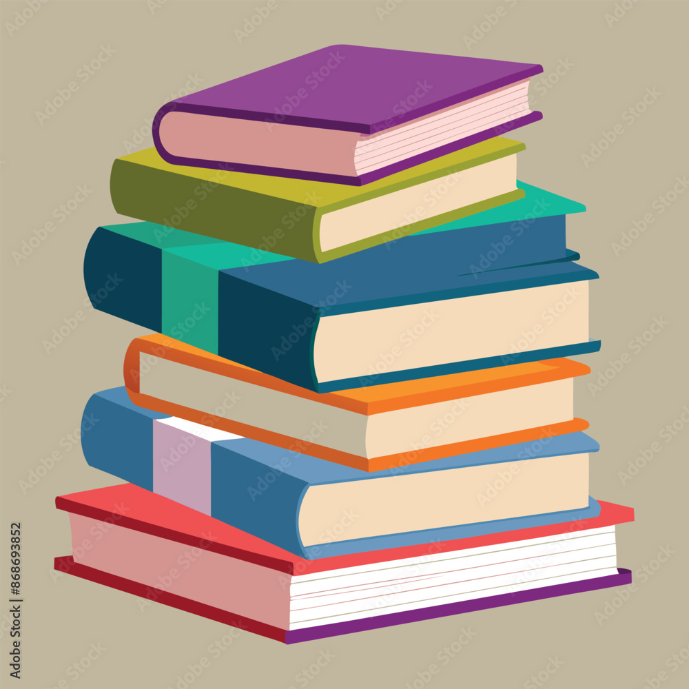 Illustration of a hand-drawn, flat stack of books
Illustration of a hand-drawn, flat stack of books
