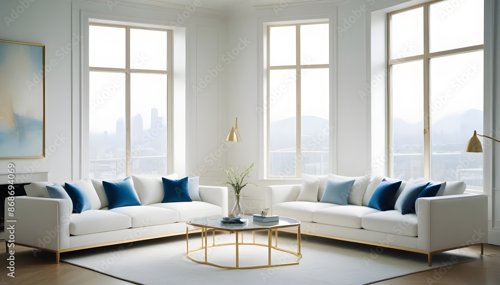 Photo interior modern design room 3d illustration Photo interior modern design room 3d illustration
