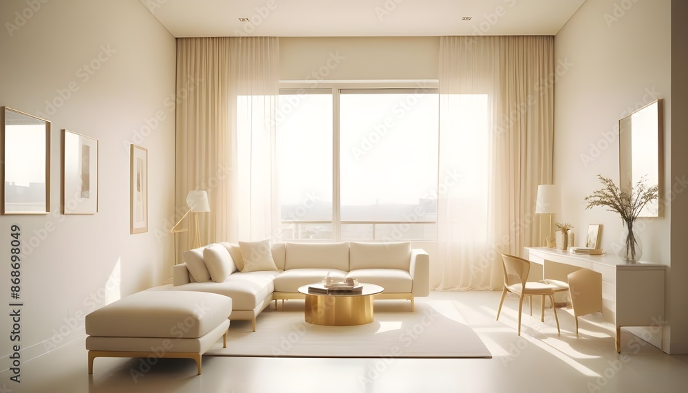Photo interior modern design room 3d illustration Photo interior modern design room 3d illustration