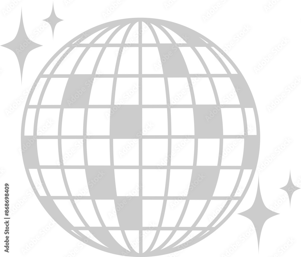 Disco Ball Vector Graphic Design Disco Ball Vector Graphic Design