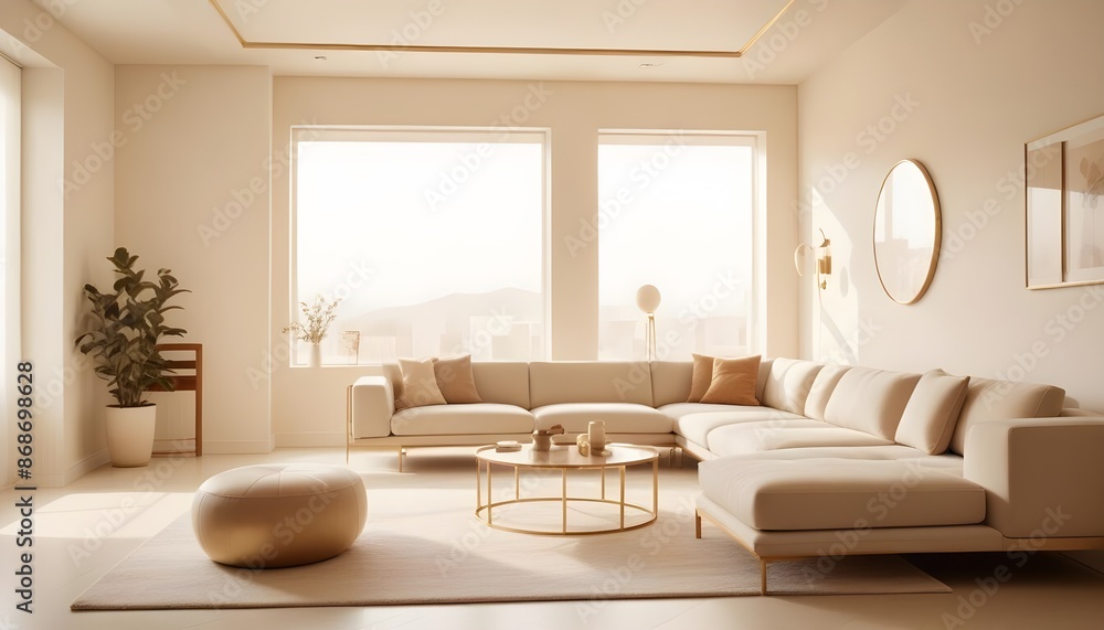 Photo interior modern design room 3d illustration Photo interior modern design room 3d illustration