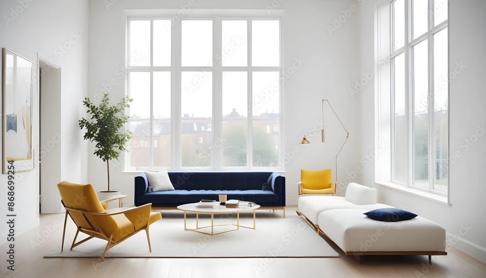 Photo interior modern design room 3d illustration Photo interior modern design room 3d illustration
