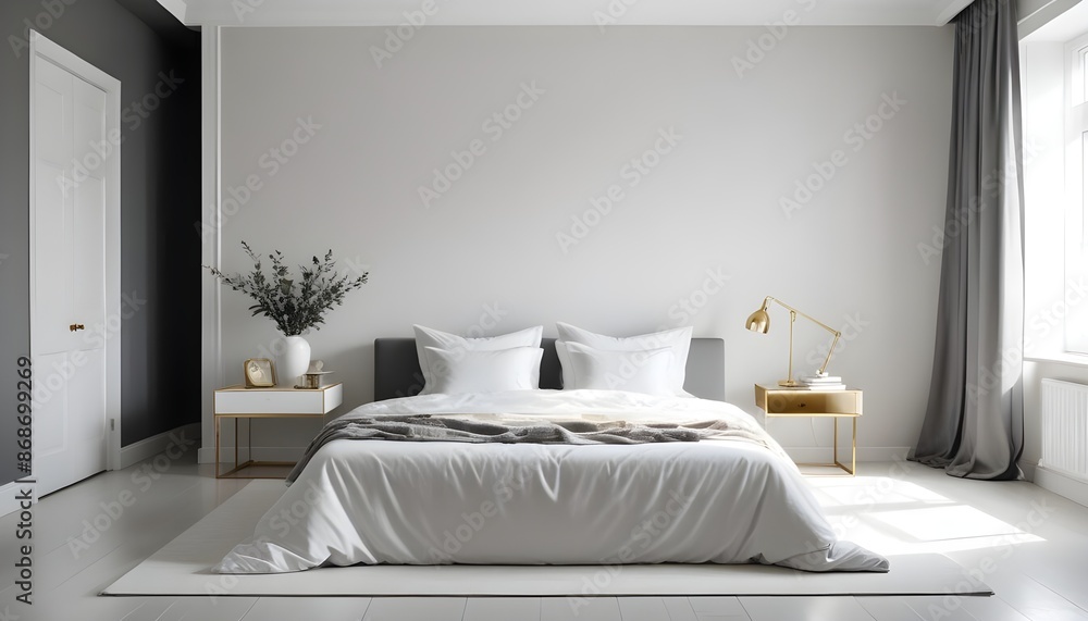 Photo interior modern design room 3d illustration Photo interior modern design room 3d illustration