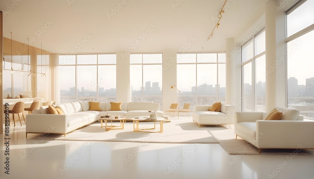 Photo interior modern design room 3d illustration